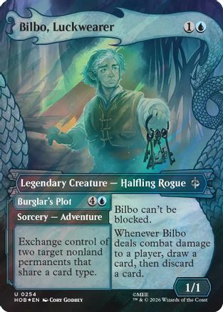 Bilbo, Luckwearer (Showcase) (Surge Foil)  [The Hobbit] Foil