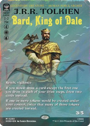 Bard, King of Dale (Borderless) (Surge Foil)  [The Hobbit] Foil