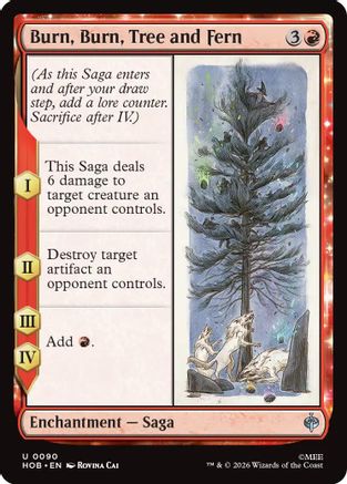 Burn, Burn, Tree and Fern  [The Hobbit] Foil