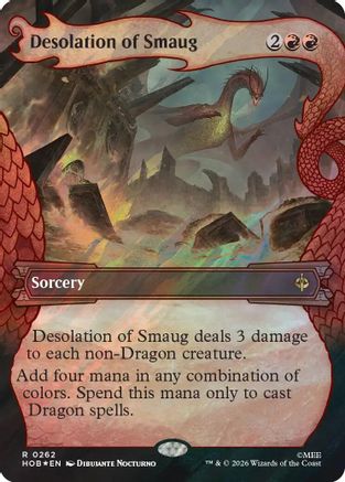 Desolation of Smaug (Showcase) (Surge Foil)  [The Hobbit] Foil