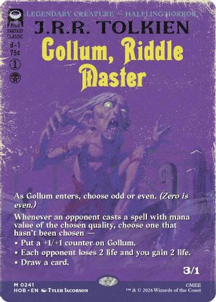Gollum, Riddle Master (Borderless)  [The Hobbit] Foil
