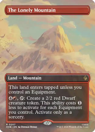 The Lonely Mountain (Borderless) (0207)  [The Hobbit] Foil
