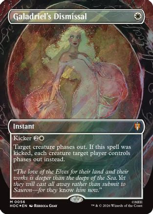 Galadriel's Dismissal (Borderless) (Surge Foil)  [The Hobbit: Eternal-Legal] Foil