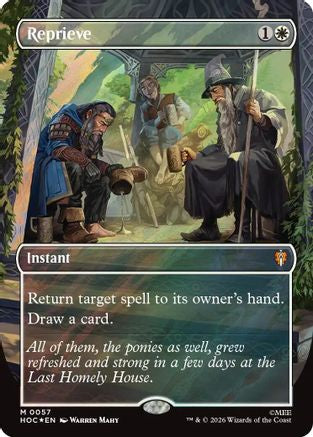 Reprieve (Borderless) (Surge Foil)  [The Hobbit: Eternal-Legal] Foil