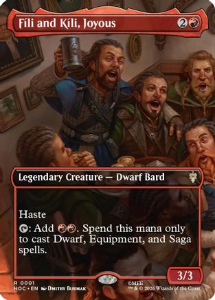 Fili and Kili, Joyous (Borderless)  [The Hobbit: Eternal-Legal] Foil