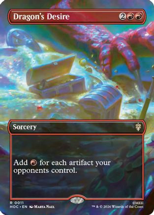 Dragon's Desire (Borderless)  [The Hobbit: Eternal-Legal] Foil