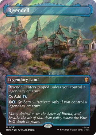 Rivendell (Borderless) (Surge Foil)  [The Hobbit: Eternal-Legal] Foil