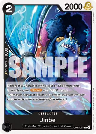 Jinbe (083) (OP17-083) - [The World's Strongest Warriors]