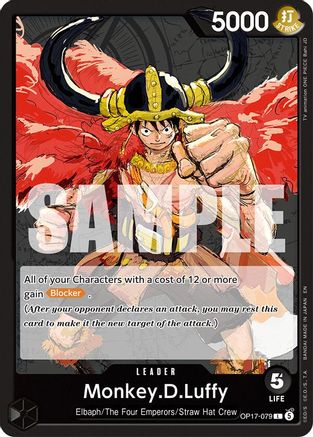 Monkey.D.Luffy (079) (OP17-079) - [The World's Strongest Warriors]