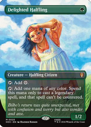 Delighted Halfling (Borderless)  [The Hobbit: Eternal-Legal] Foil