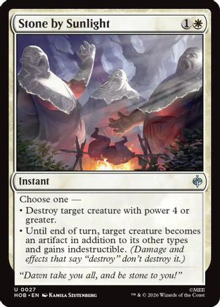 Stone by Sunlight  [The Hobbit] Foil
