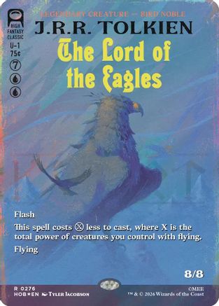 The Lord of the Eagles (Borderless) (Surge Foil)  [The Hobbit] Foil