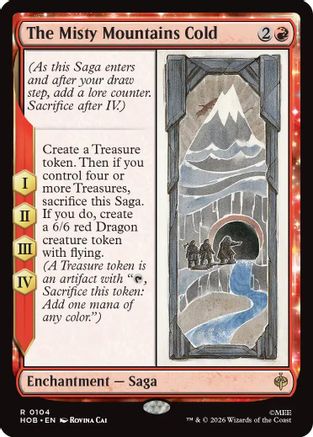 The Misty Mountains Cold  [The Hobbit] Foil