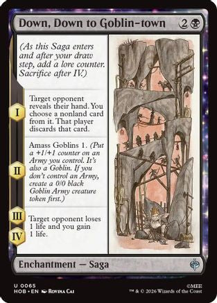 Down, Down to Goblin-town  [The Hobbit]
