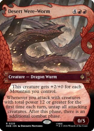 Desert Were-Worm (Showcase)  [The Hobbit] Foil