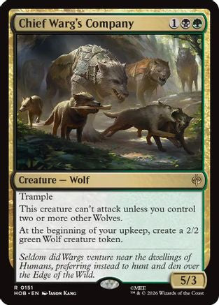 Chief Warg's Company  [The Hobbit]