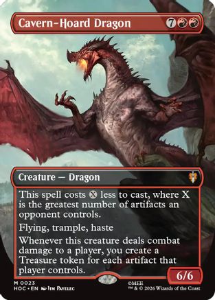 Cavern-Hoard Dragon (Borderless)  [The Hobbit: Eternal-Legal]