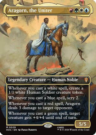 Aragorn, the Uniter (Borderless)  [The Hobbit: Eternal-Legal]