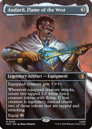 Anduril, Flame of the West (Borderless)  [The Hobbit: Eternal-Legal] Foil