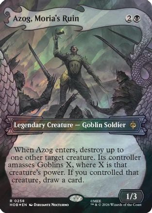 Azog, Moria's Ruin (Showcase) (Surge Foil)  [The Hobbit] Foil