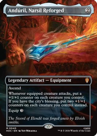 Anduril, Narsil Reforged (Borderless)  [The Hobbit: Eternal-Legal]