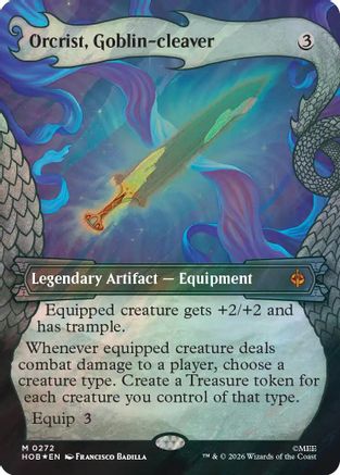 Orcrist, Goblin-cleaver (Showcase) (Surge Foil)  [The Hobbit] Foil