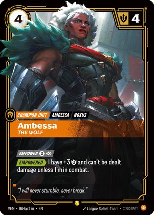 Ambessa, The Wolf (Alternate Art) (084a/166) - Riftbound - [Vendetta] Foil
