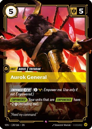 Aurok General (130/166) - Riftbound - [Vendetta] Foil