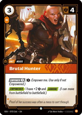 Brutal Hunter (070/166) - Riftbound - [Vendetta]
