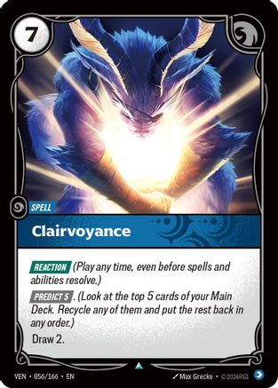 Clairvoyance (056/166) - Riftbound - [Vendetta]