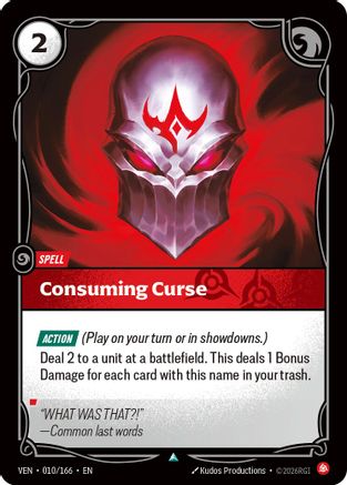 Consuming Curse (010/166) - Riftbound - [Vendetta]