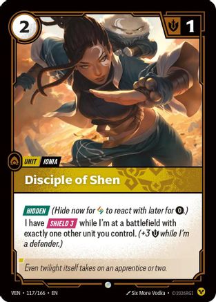 Disciple of Shen (117/166) - Riftbound - [Vendetta]