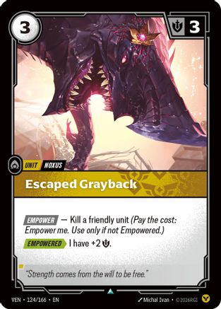 Escaped Grayback (124/166) - Riftbound - [Vendetta]