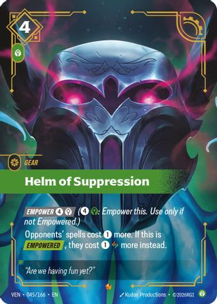 Helm of Suppression (045/166) - Riftbound - [Vendetta] Foil