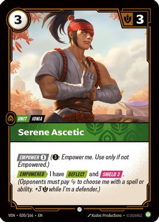 Serene Ascetic (030/166) - Riftbound - [Vendetta] Foil