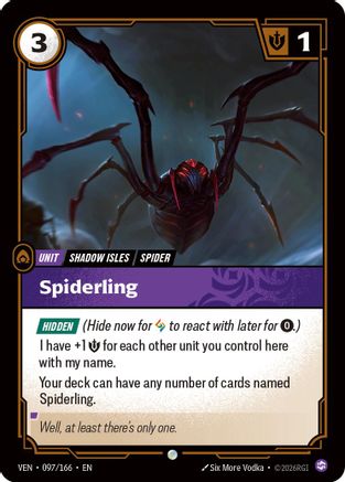 Spiderling (097/166) - Riftbound - [Vendetta] Foil