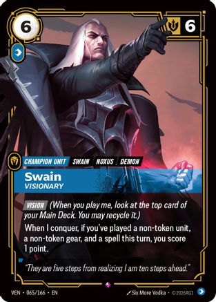 Swain, Visionary (065/166) - Riftbound - [Vendetta] Foil