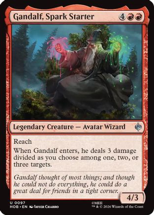 Gandalf, Spark Starter  [The Hobbit] Foil