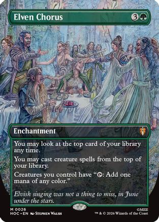 Elven Chorus (Borderless)  [The Hobbit: Eternal-Legal] Foil