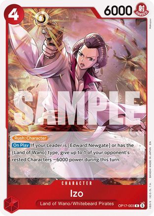 Izo (OP17-003) - [The World's Strongest Warriors] Foil