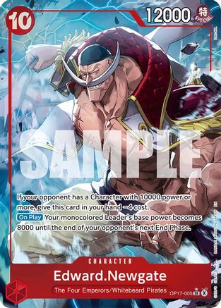 Edward.Newgate (005) (Alternate Art) (OP17-005) - [The World's Strongest Warriors] Foil