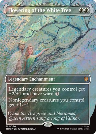Flowering of the White Tree (Borderless) (Surge Foil)  [The Hobbit: Eternal-Legal] Foil