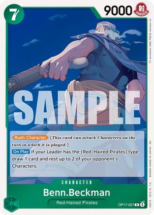 Benn.Beckman (OP17-027) - [The World's Strongest Warriors] Foil