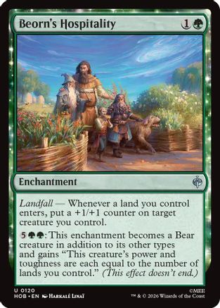 Beorn's Hospitality  [The Hobbit] Foil