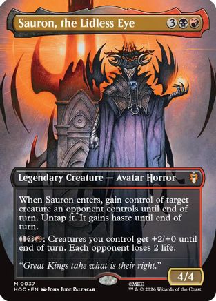 Sauron, the Lidless Eye (Borderless)  [The Hobbit: Eternal-Legal] Foil