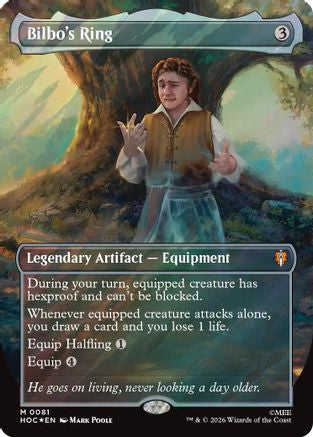 Bilbo's Ring (Borderless) (Surge Foil)  [The Hobbit: Eternal-Legal] Foil
