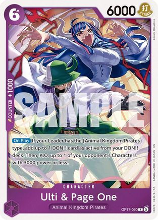 Ulti & Page One (OP17-060) - [The World's Strongest Warriors] Foil