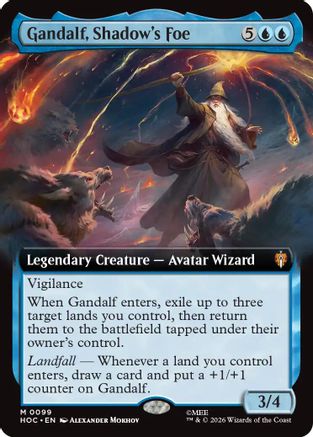 Gandalf, Shadow's Foe (Extended Art)  [The Hobbit: Eternal-Legal] Foil