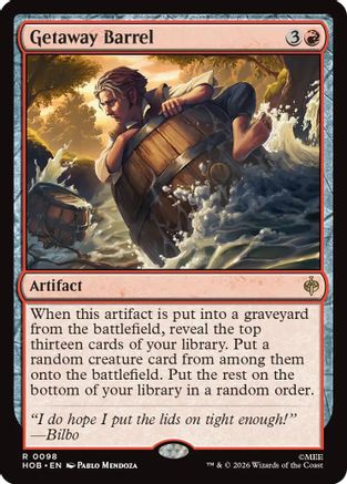 Getaway Barrel  [The Hobbit]