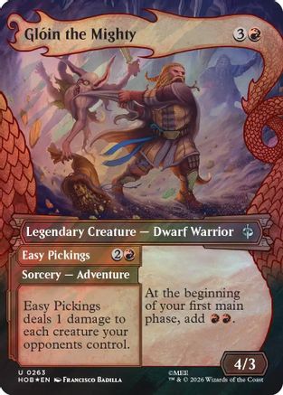 Gloin the Mighty (Showcase) (Surge Foil)  [The Hobbit] Foil